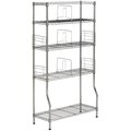 Safavieh Fernand Wire Book Rack- Chrome - 53.1 x 11.8 x 29.5 in. HAC1017A